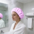 thumbnail image 3 of BotaniNest Bonnet de Douche Réutilisable pour et Protecteur de Cheveux de Bain à Bande Élastique Douce, 3 of 4
