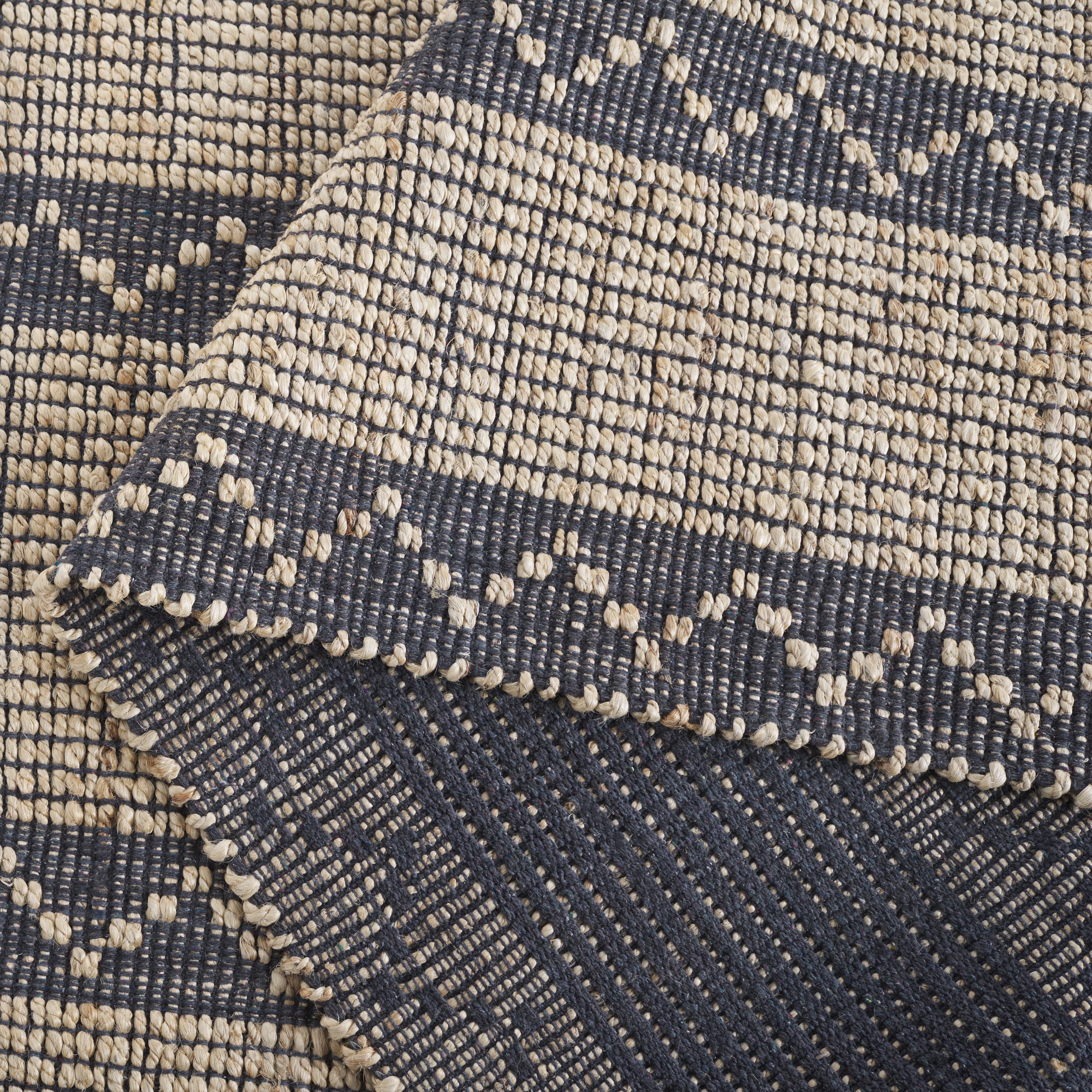 SAFAVIEH Natural Fiber Nanette Striped Area Rug, Natural/Gray, 8' x 10'