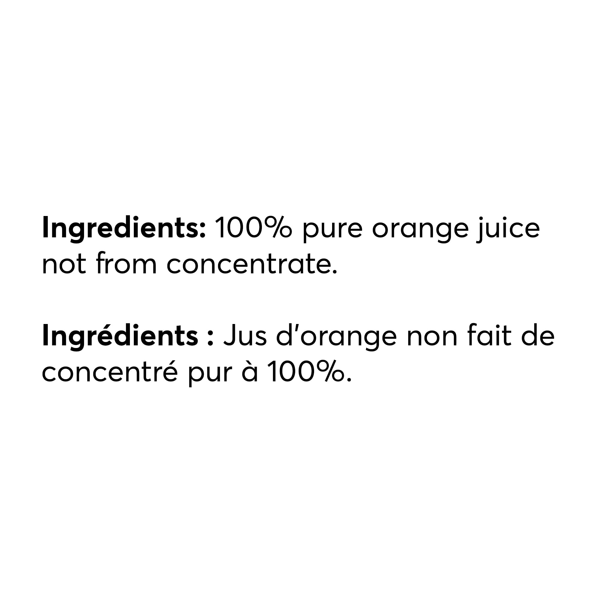 Orange Juice with Pulp, Not from Concentrate, 1.5 L