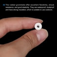 thumbnail image 4 of 10Pcs T Type Rubber Grommet Mount Dia 6mm ID 3.5mm H 9.5mm Seal Protection Flexible Hole Plugs White, 4 of 5