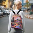 thumbnail image 7 of JIALIOU Mini Backpack Purse for Women Quilted Casual Daypack Small Travel Shoulder Bag, Woman Walking in Garden, 7 of 7