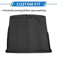 thumbnail image 3 of Unique Bargains 1 Pc Cargo Liner Rear Trunk Mat for Volkswagen Tiguan 5Seat 2018-2024 TPE Black Trunk Cargo Luggage Boot Tray Mat Flat Face Long Stripe Pattern, 3 of 7