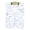 Gold, variant on Blue Floral Pattern 12.5x9in Clipboard, Durable Acrylic with Metal Clip and Wall Hook for Office or Classroom