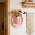 thumbnail image 7 of Ceramic Cowboy Hat Hanging Vase 1pc, Pink Hanging Wall Planter for Artificial Flowers, Rustic Farmhouse Home Decor for Bathroom Living Room, Office, and Home Decor, 7 of 7