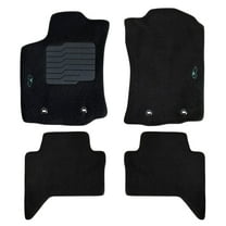 Carpet Floor Mats for 2016 to 2023 Toyota Tacoma Double Cab (Automatic Only), Full Set, Black - ecoMats