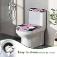 thumbnail image 4 of HELLHERO Cat and Skull Pattern Toilet Lid Dust Cover Set with Soft Pack of 2 Toilet Seat Cover Replacement 17x21 Inches for Fits All Toilet Shapes, 4 of 8