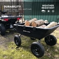 thumbnail image 5 of Gorilla Carts 10 Cu Ft Poly Yard Dump Cart with Quick-Release, 1500 lb Capacity, Black, 5 of 8