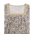 thumbnail image 4 of NISVIYA Tank-Tops for Women Summer Trendy Pleated Square Neck Tunics Casual Beige Leopard Printed Sleeveless Shirts S, 4 of 7