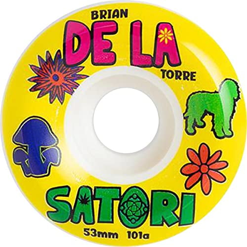 Satori Delatorre De-La Skateboard Wheels 101a 53mm White