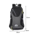 thumbnail image 3 of Mochila de ciclismo de 40 l para hombre y mujer, poliéster, duradera, cómoda para almacenamiento de escalada, 3 of 8