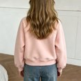 thumbnail image 4 of Mifsaly Boys Girls Sweatshirt Half Zip Long Sleeve Pullover Sweatshirts Kids Comfortable Casual Fall Winter Warm Outerwear Pink,11-12 Years, 4 of 7