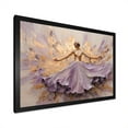 thumbnail image 4 of Designart "Purple And Gold Minimalism Ballerina" Ballet Picture Framed Wall Art Prints, 4 of 5