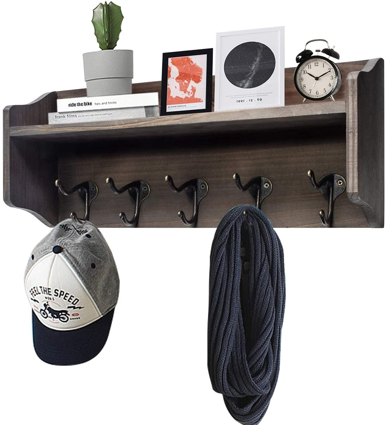 wall mounted backpack rack