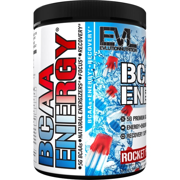 Evlution Nutrition BCAA Energy - Pre-Workout Powder, Post-Workout