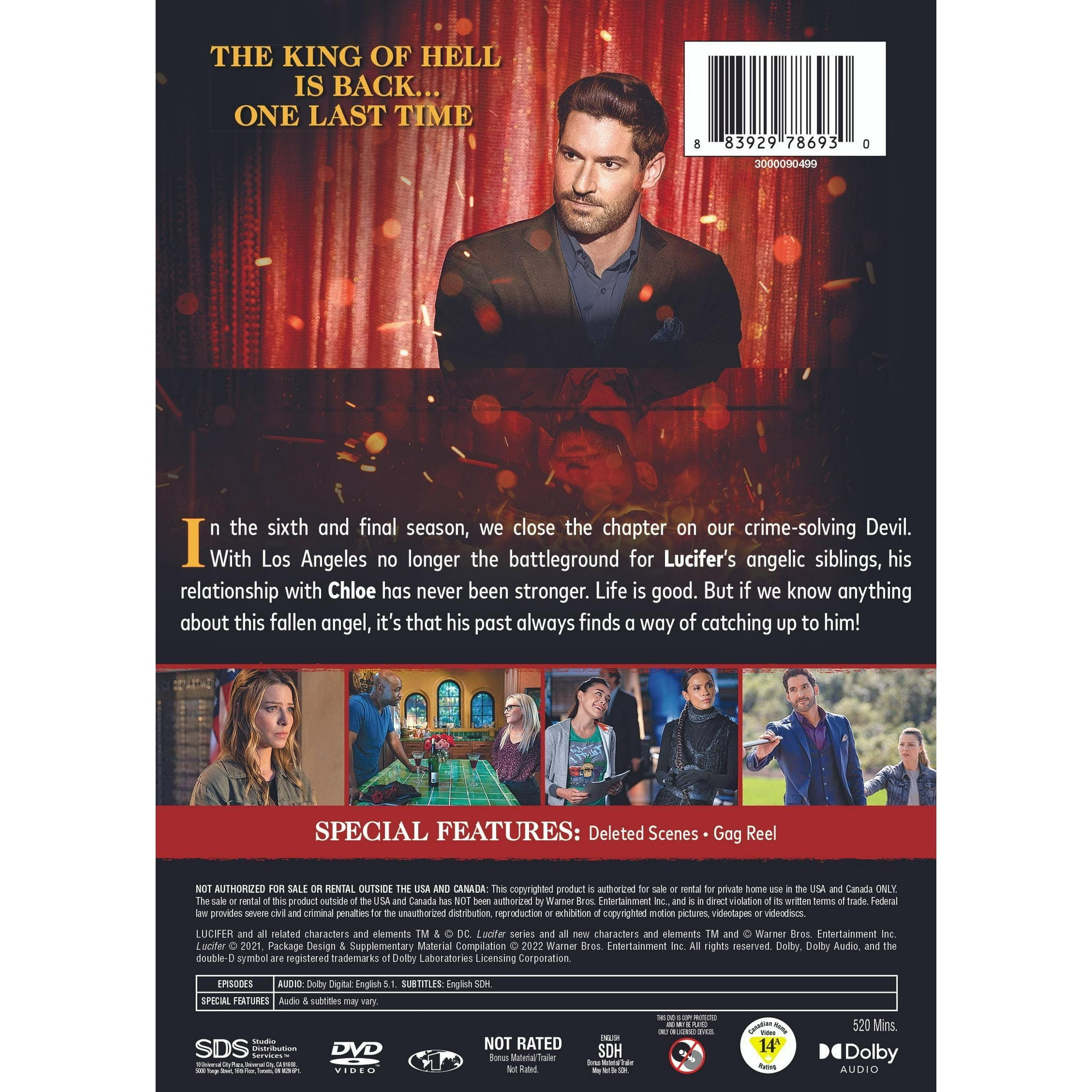 Lucifer: The Sixth and Final Season (Box Set) [DVD]