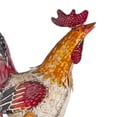 thumbnail image 6 of Alpine Corporation 18" x 7" x 17" Metal Rooster Garden Statue, Multicolor, 6 of 13
