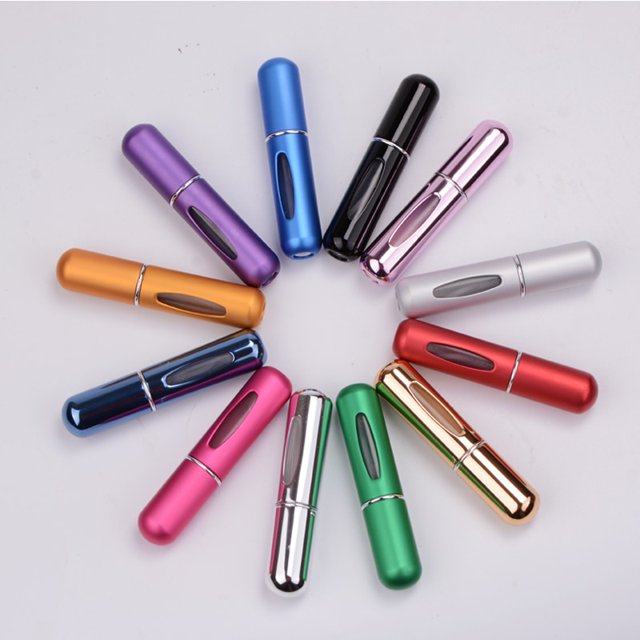 Mini Botella De Perfume Recargable Portátil De 5 Ml Con Bomba De Aroma Pulverizador De Viaje Vacía Contenedor Cosmético huangjie unisex