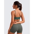 thumbnail image 2 of Sostén CRZ YOGA Butterluxe sin varillas, escote en V, verde oscuro, talla XS, 2 of 6