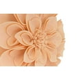 thumbnail image 3 of Fennco Styles Handmade 3D Heart-Shaped Petals Flower Decorative Throw Pillow Cover 16 Inch Round - Peach Floral Pillow Case for Couch, Home Décor, Bedroom Décor and Holiday, Housewarming Gift, 3 of 7