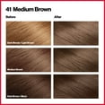 thumbnail image 3 of Revlon Colorsilk Beautiful Color Permanent Hair Dye, Dark Brown, At-Home Full Coverage Application Kit, 41 Medium Brown, 3 Pack, 3 of 11