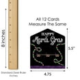 thumbnail image 6 of Big Dot of Happiness Mardi Gras - Masquerade Party Game Pickle Cards - Pull Tabs 3-in-a-Row - Set of 12, 6 of 6