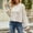 Beige, variant on Baqcunre Sweaters For Women Autumn And Winter Europe And The United States Loose Short Pullover Sweater Cotton Fashion Long Sleeved Crew Neck Sweater Crop Tops Fall Outfits Women Trendy Beige L