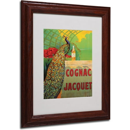 Cognac Fins - Trademark Fine Art 'Cognac Jacquet' Framed Matted Art by Camille Bouchet