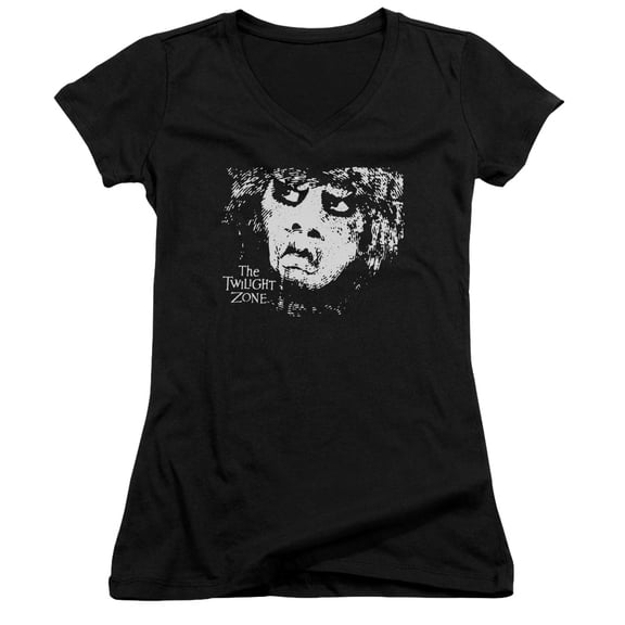 Twilight Zone Winger Junior Women's V-Neck T-Shirt Black