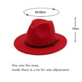 thumbnail image 6 of Fusipu Jazz Cap Wide Brim Breathable Solid Color Fedora Hat Winter Floppy Women Cap Streetwear, 6 of 8