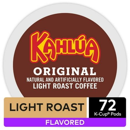 Kahlua Flavored Keurig K-Cup Coffee Pods, Light Roast, 72 Count (4 Packs of 18 K-Cups)