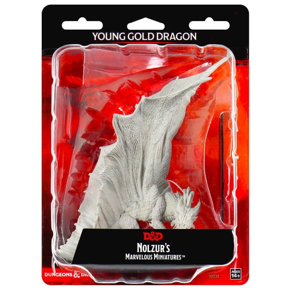 Figura en miniatura WizKids D&D Nolzur's Marvelous Young Gold Dragon