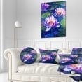 thumbnail image 1 of Blue Lotus Oil Painting - Floral Art Canvas Print, 1 of 3