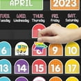 thumbnail image 5 of Monthly Calendar Pocket Chart with 92 Activity Cards for Kids,Simplified Calendar Pocket Chart for Kids Easy Learning,Classroom/Teacher Must Have Supplies/School Decor (Black English), 5 of 8