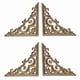 thumbnail image 3 of 4 Uds, Molduras de Madera Sin Pintar, CalcomaníAs, Apliques Europeos para Muebles, Armarios, Flores, Tallado en Madera, , 10Cm, 3 of 5