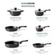 thumbnail image 4 of Juego de Ollas, Sartenes, Comal de Carbono Antiadherente y Utensilios de Cocina Silicona 16 Pzas negro 16, 4 of 7