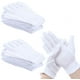 thumbnail image 2 of 12 pares de guantes blancos de algodón, guantes de algodón suave, guantes de trabajo transpirables para mujer Ormromra LN-0934, 2 of 7