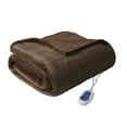 thumbnail image 4 of Beautyrest Microlight Reverse To Berber Heated Throw, 60 x 70", Chocolate, 4 of 10