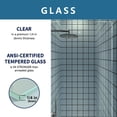 thumbnail image 6 of Adapt Allsumhome Bifold Shower Door 32-34 in.W x 72 in.H Pivot Swing Shower Doors,Matte Black,Tempered Shower Glass, 6 of 19