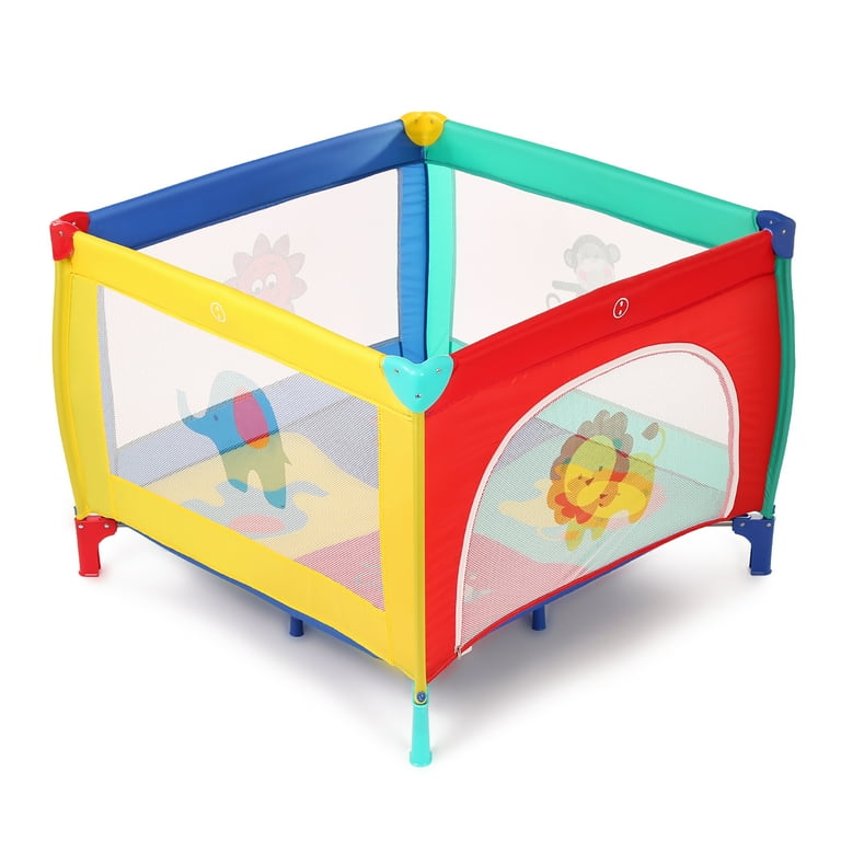 Odoland portable playard playpen hotsell for infants and babies