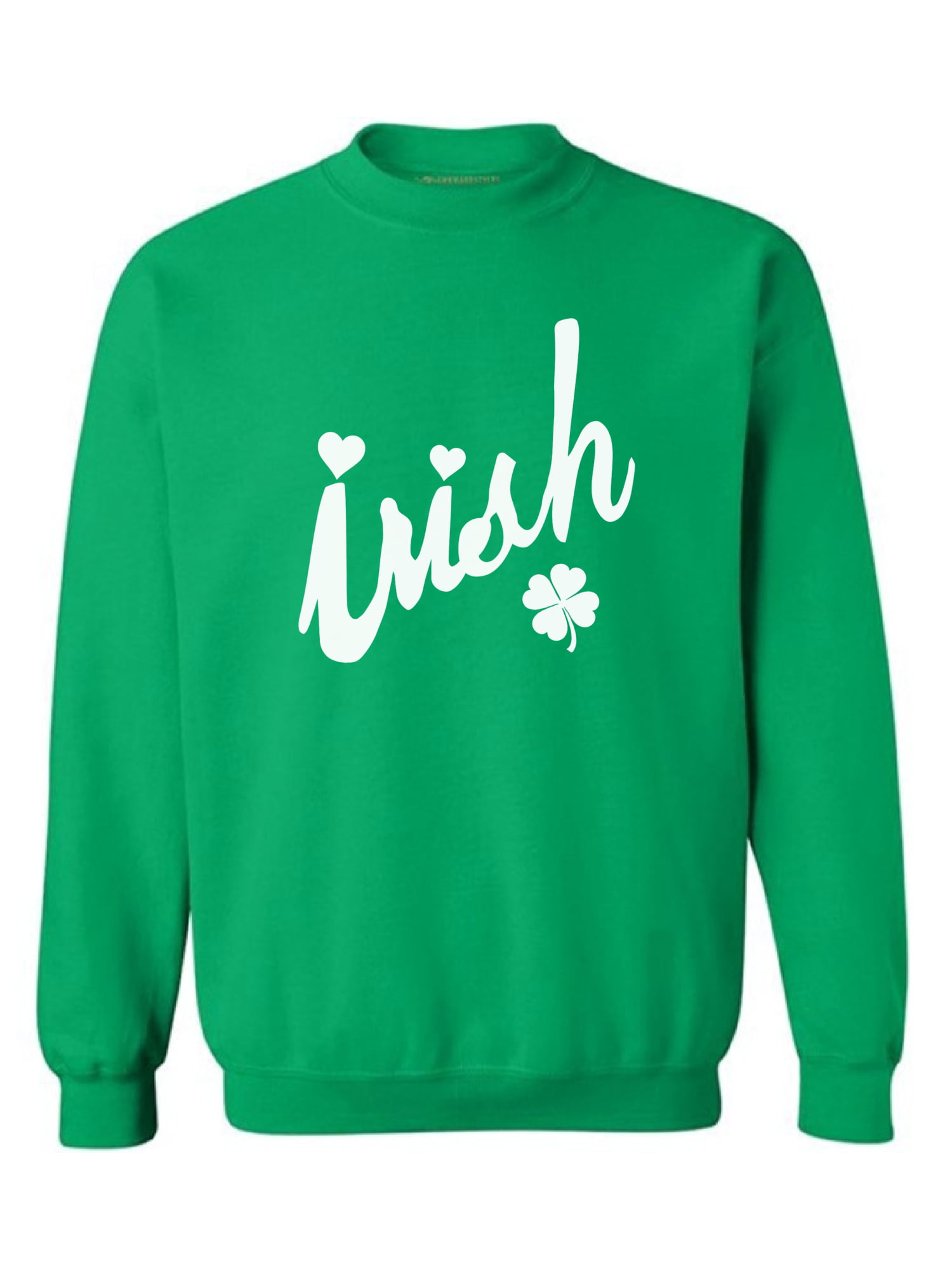 Irish Sweatshirt,Four Leaf Clover St Pattys Day Women’s St Patricks Day Shirt Lucky Sweatshirt Crewneck Shamrock Sweatshirt St Patricks