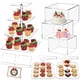 thumbnail image 1 of Juego de 11 soportes acrílicos para tartas, 3 cajas acrílicas transparentes para exhibición, soportes de mesa de postre de 4 niveles, 2 bandejas para servir, 3 mini carteles y 2 pinzas para, 1 of 6