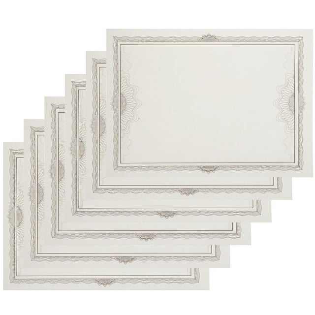 Homoyoyo Papier de Diplôme Vierge Inscriptible pour Récompenses Personnalisées et Certificats de Remerciement Couleur Café