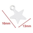 thumbnail image 2 of 50 piezas de dijes de estrella de cinco puntas Yuyangstore Plata antigua Colgantes con dijes, 2 of 8