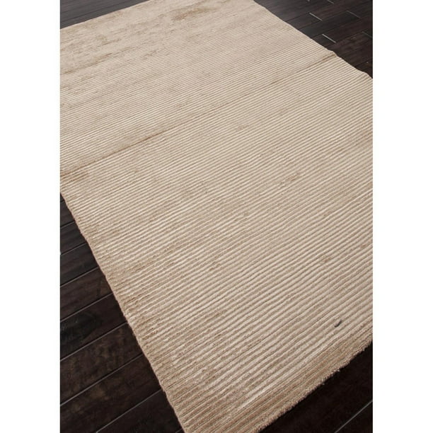 Jaipur Basis Solid Pattern Wool/Silk Handloom Rug
