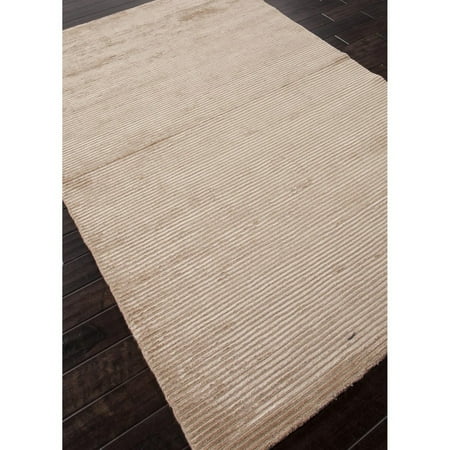 Jaipur Green - Jaipur Basis Solid Pattern Wool/Silk Handloom Rug