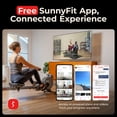 thumbnail image 4 of Sunny Health & Fitness Smart Dual Rail Magnetic Rower with 16-Level Quiet Resistance for Home Workouts, Full Body Low-Impact Cardio Rowing Machine, Free SunnyFit App Connect, 300 LB Capacity, 4 of 8