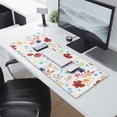 thumbnail image 2 of Long Mouse Pads for Desk,Pioneer Flower Floral Print Pattern Desk Mats on Top Of Desks, Desk Mouse Pad Extra Large with 3mm Non-Slip Base and Stitched Edge for Gaming,Office,Work,Home 31.5"x11.8", 2 of 6