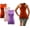 3 pack ( Pink/Orange /Lilac ), variant on SUMONA Women Tank Tops Racerback Ribbed Rib A-Shirts Basic Sleeveless