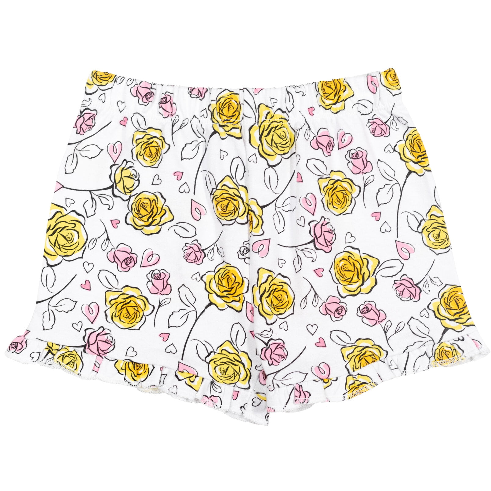 Disney Princess Belle Toddler Girls T-Shirt and French Terry Shorts Outfit Set Infant to Big Kid