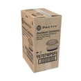 thumbnail image 3 of Pactiv Corp. Y6707WPSFG 6.88 in. x 4.56 in. x 3 in. 16 oz. Classic Carry-Out Aluminum Containers - Black/Gold (100/Carton), 3 of 4